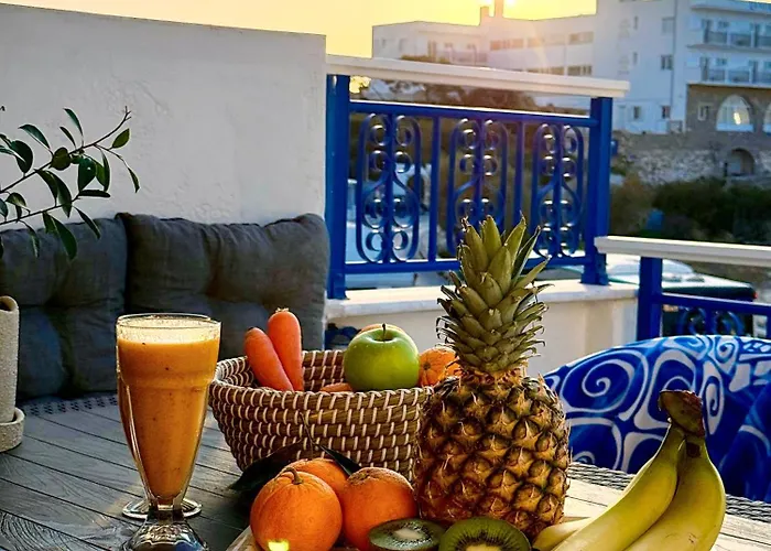 度假居 Stelios' Beachfront Retreat Páros